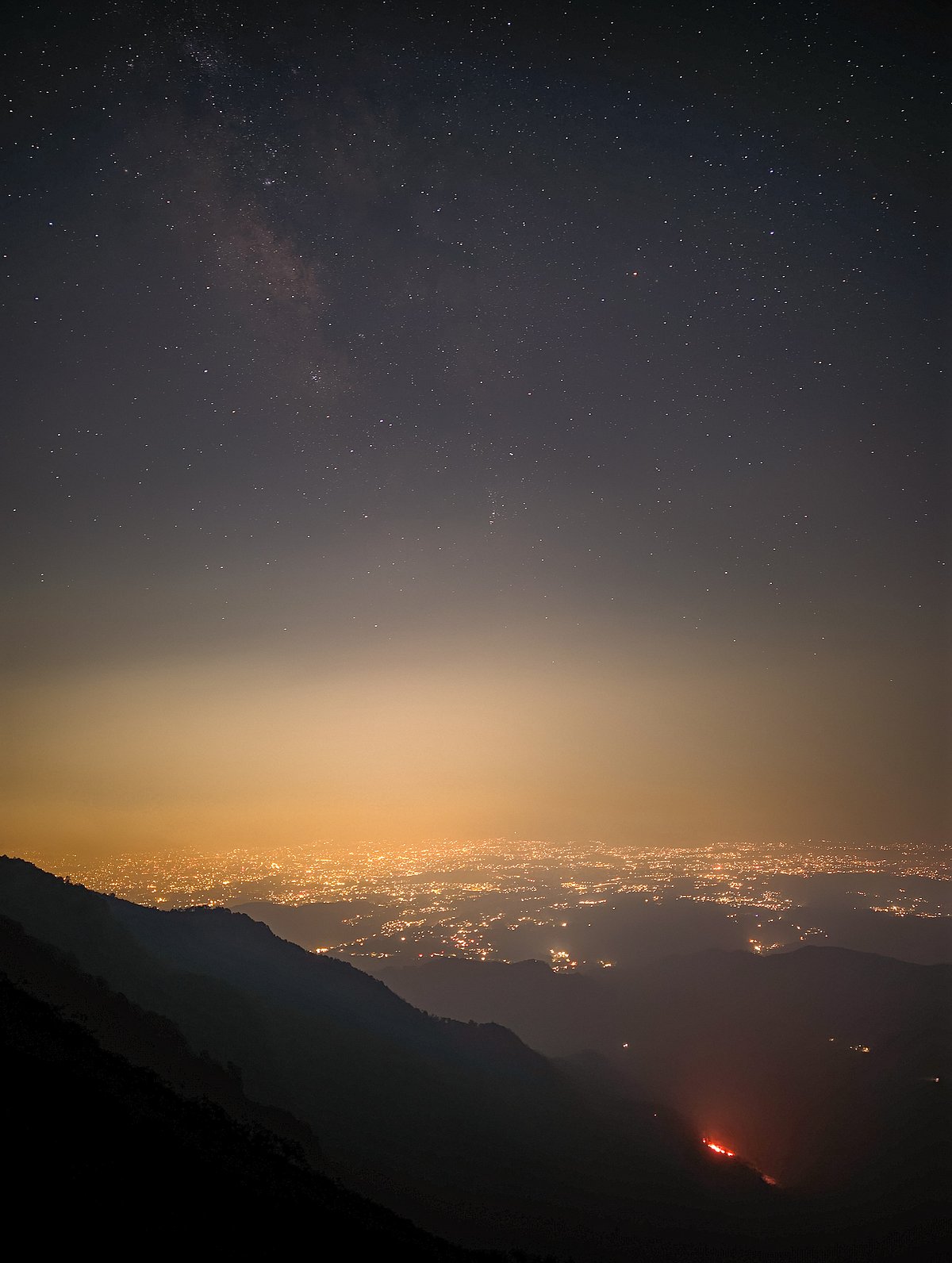 The Doon Valley after dark